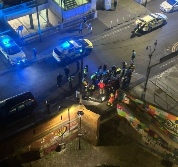 Emergency services at the scene