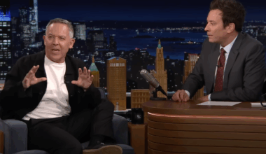 Jimmy Fallon hosts Greg Gutfeld for softball interview amid Trump’s cancellation threats
