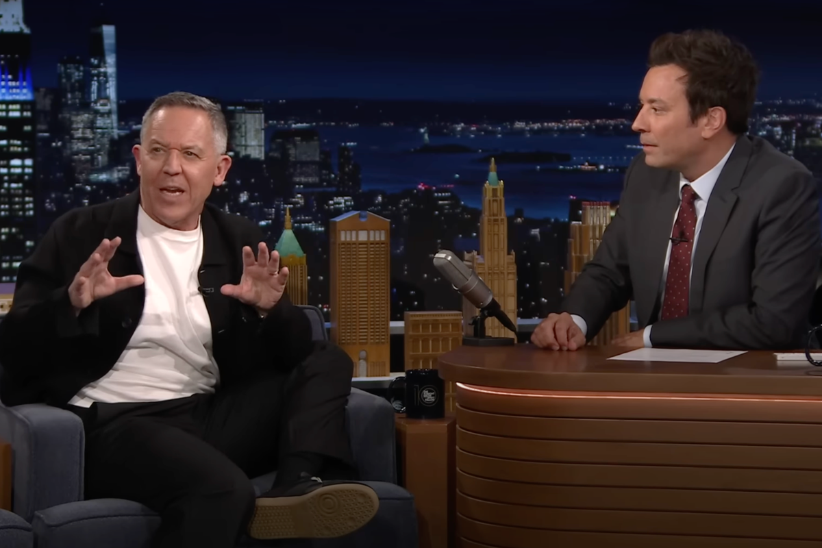 Jimmy Fallon hosts Greg Gutfeld for softball interview amid Trump’s cancellation threats