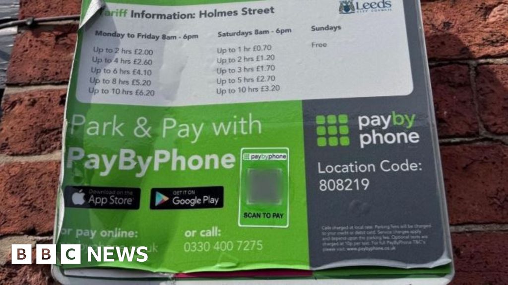 Fake QR code scammers targeting Leeds city centre parking bays