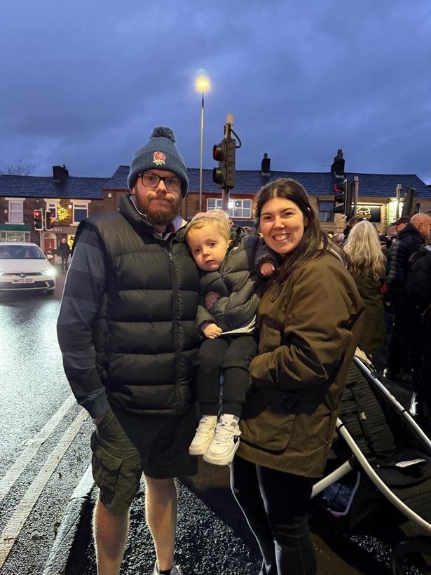 Lucy O'Rourke, her partner Sean and their son Conor