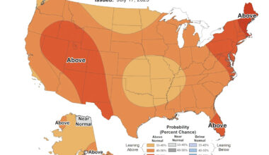 First glimpses of fall 2025 forecast warn of high temperatures across USA