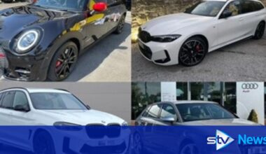Police treating theft of eight 'high-value' cars across Central Belt as linked 