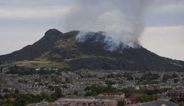 Firefighters continue to tackle wildfire at iconic Arthur’s Seat in Edinburgh