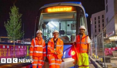 'Successful' overnight test of Birmingham tram extension