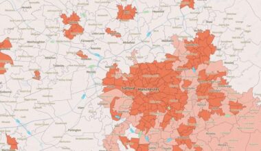 Maps showing areas at highest risk from heatwaves according to Friends of the Earth