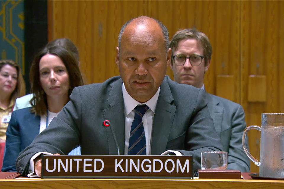 Collective action is vital to secure the safety of our seas for future generations: UK statement at the UN Security Council