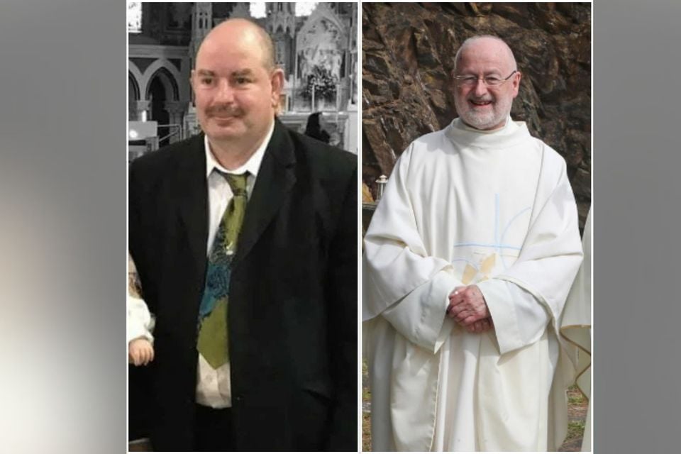 Left: Stephen Brannigan. Right: Fr John Murray. Both men were attacked in Downpatrick on Sunday, August 10, 2025.