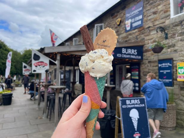 Enjoy an ice cream at the lampost cafe