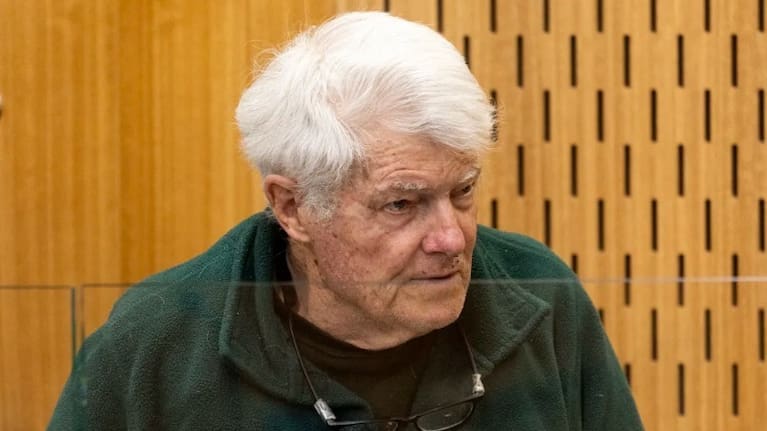 Elliot Cameron appears in the High Court in Christchurch this morning for sentencing for murder. (Source: Pool/ NZME / George Heard). 