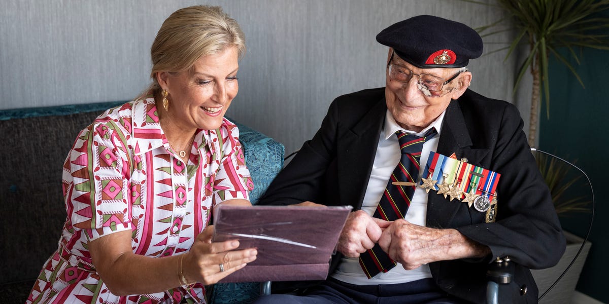 Sophie, Duchess of Edinburgh Meets 105-Year-Old WWII Veteran Ahead of 80th V-J Day Anniversary