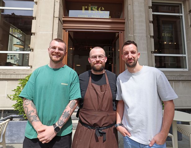 Rise's Jack Swire, Connor Wynn and Leigh Norton