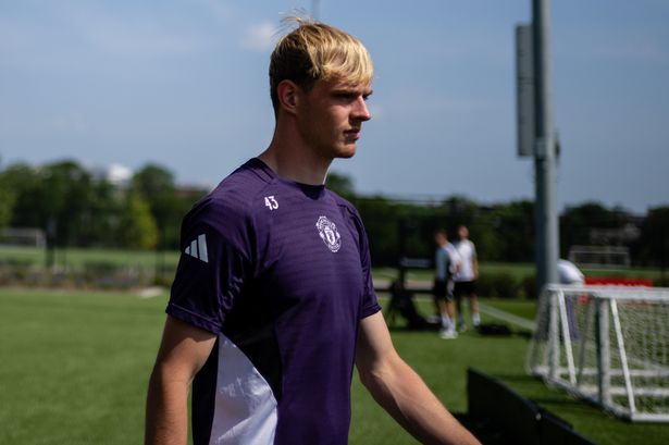 Toby Collyer of Manchester United in action during a first team training session as part of their pre-season tour of the USA. 