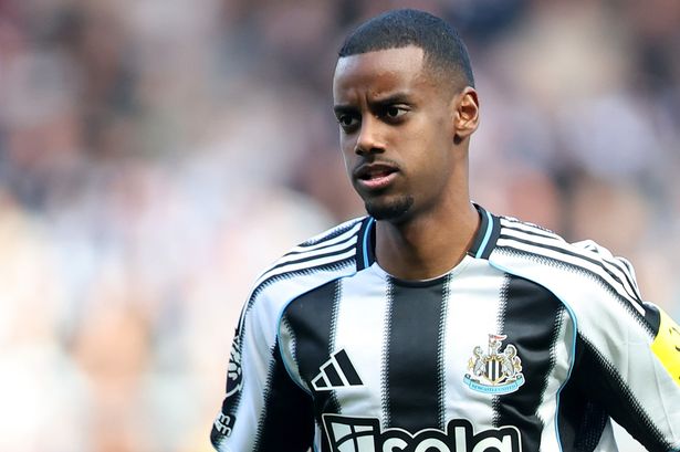 Alexander Isak during the Premier League match between Newcastle United FC and Everton FC at St James' Park. 