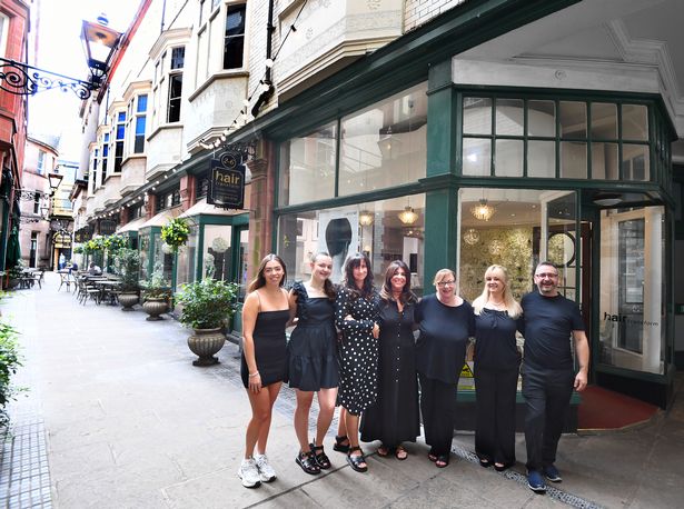 Dawn Johanson(centre) ,and the team at Hair Transform,Queen Avenue
