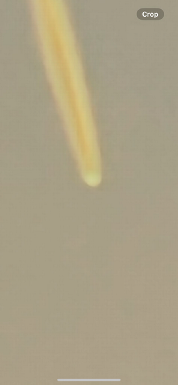 A meteor in Bathgate on Saturday.