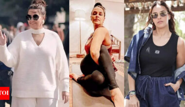 Neha Dhupia lost 23kg post-pregnancy: Here’s her weight-loss and fitness mantra as a mother of two - ‘There are no shortcuts’ | Hindi Movie News