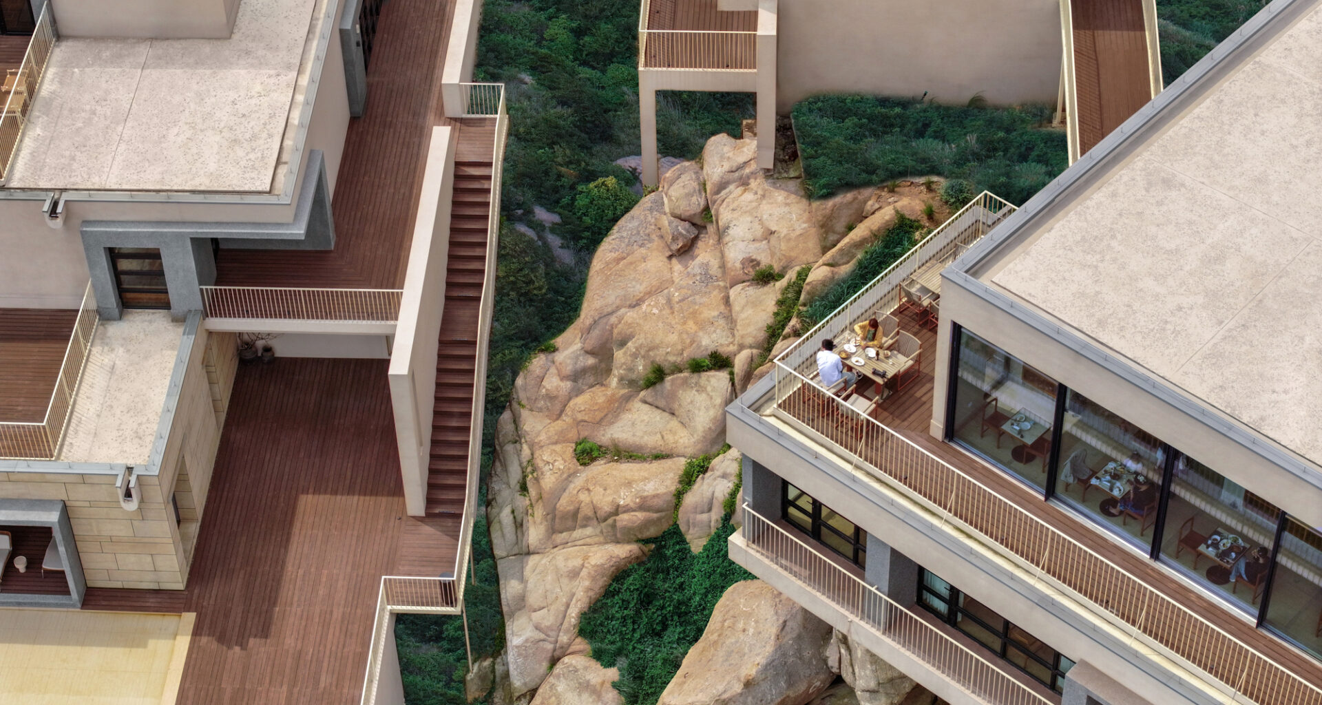 Lost Villa · Huanglong Island Lighthouse Hotel / WJ STUDIO