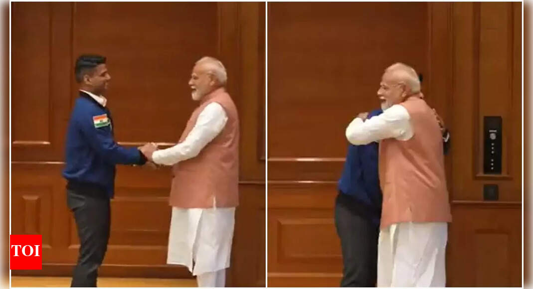PM Modi meets Shubhanshu Shukla; astronaut shows Earth photos clicked from ISS, gifts Axiom-4 mission patch | India News