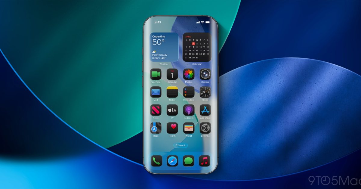 iOS 26 might be hinting at iPhone with all-glass, bezel-free design