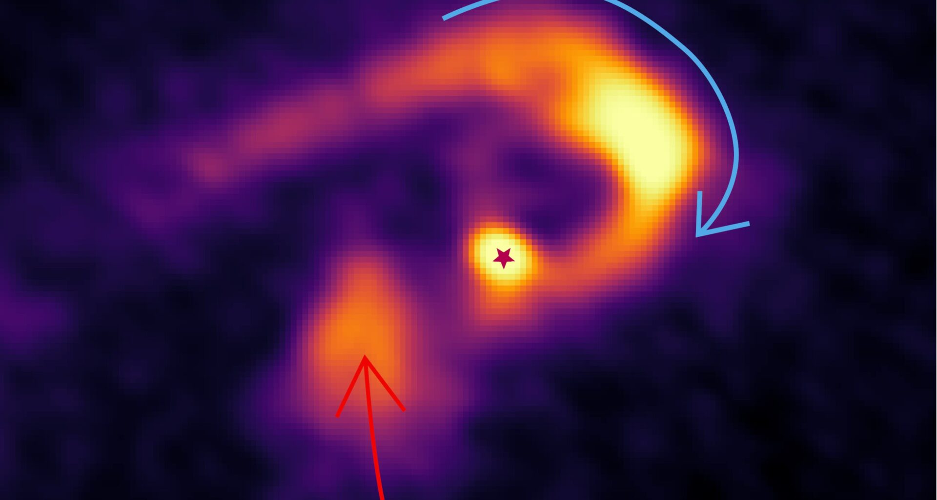 Streams of gas might lead to the rapid formation of high-mass stars