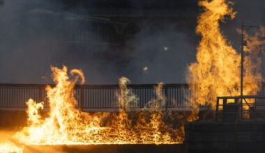 George's Dock fire: Luas suspended and businesses still affected by phone and internet outages after Dublin city blaze