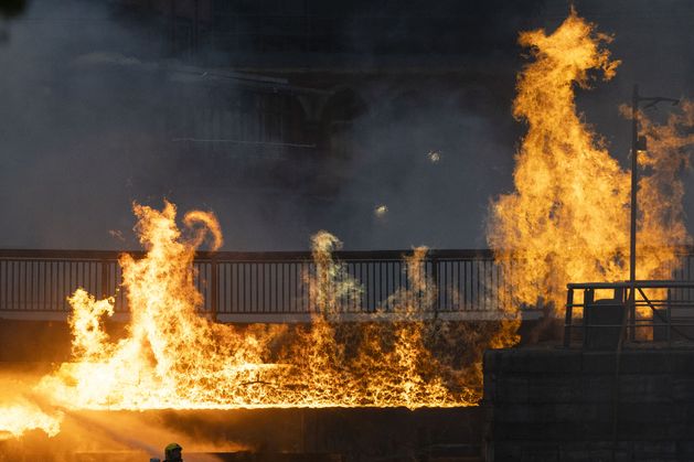 George's Dock fire: Luas suspended and businesses still affected by phone and internet outages after Dublin city blaze