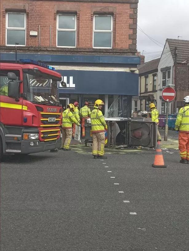 Emergency services on Kensington in L7 