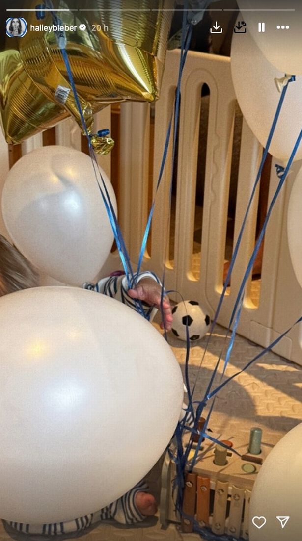 Hailey Bieber celebrated the first birthday of her son, Jack Blues