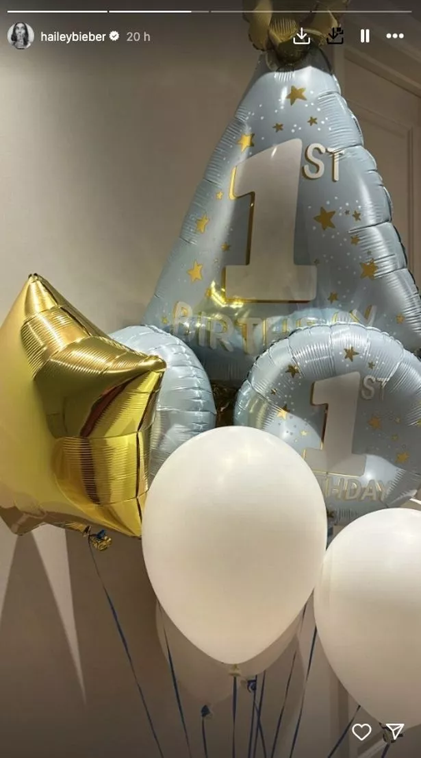 Hailey Bieber celebrated the first birthday of her son, Jack Blues