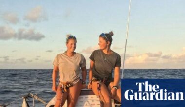 ‘We keep plodding along’: UK pair two-thirds of the way through 8,000-mile charity row | UK news