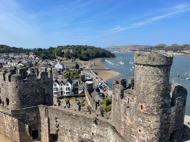 The view from one of the turrets 