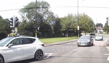 Dangerous driving caught in Birmingham by BirminghamLive staff. The footage was submitted to West Midlands Police as part of Op Snap. Pictured: Seat driver caught on camera driving the wrong way around a Birmingham roundabout -Credit:BirminghamLive