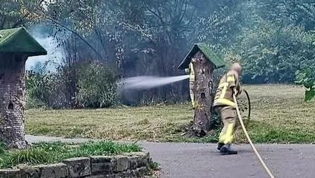 Fire in Derby Park, Bootle