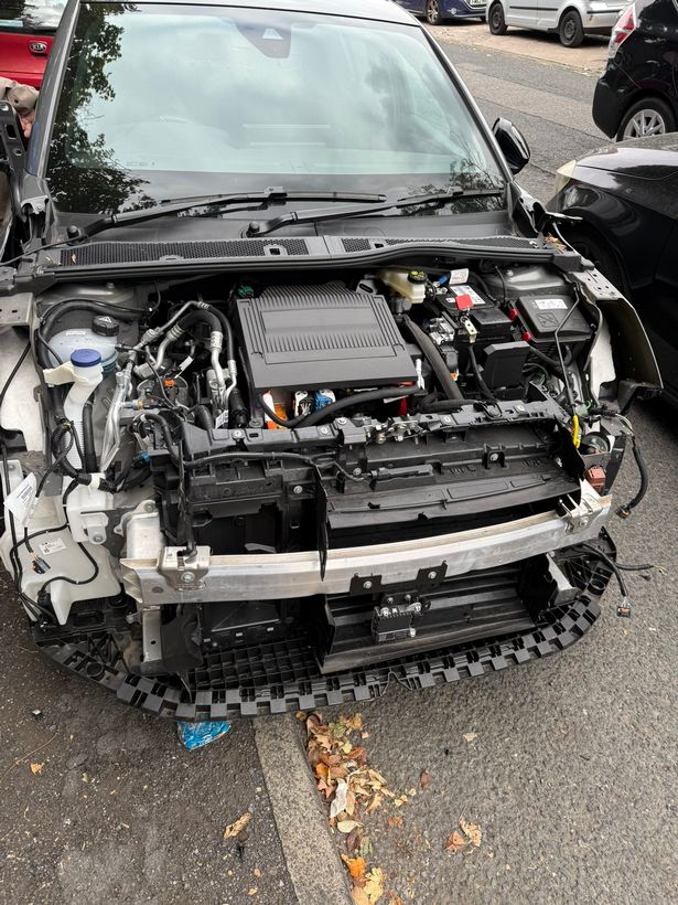 A Birmingham City fan came back from watching his team to find his car completely decimated by car cannibals 
