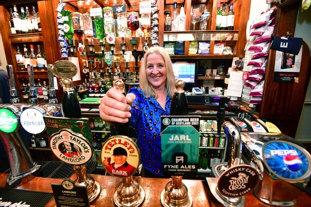 Carol Ross, landlady of the Roscoe Head Pub on Roscoe Street, Liverpool
