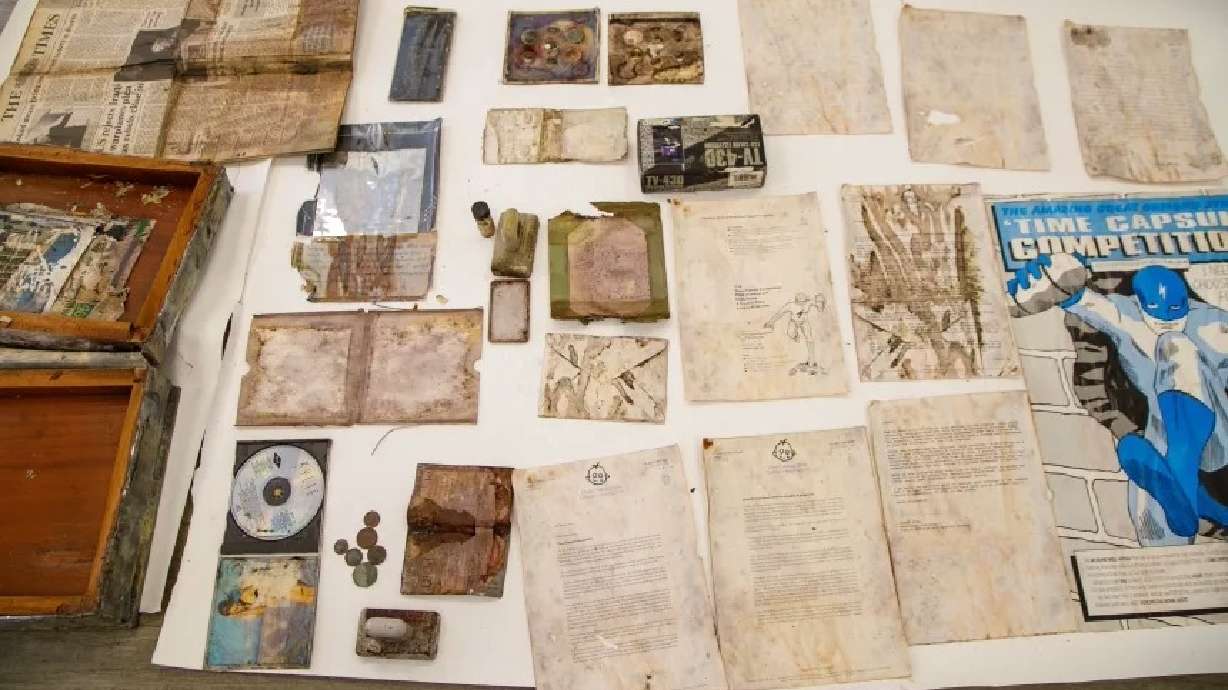 Time capsule sealed by Princess Diana unearthed at London hospital