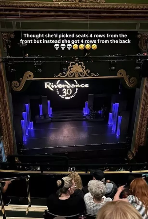 Photo of the stage at the Opera House in Manchester from the Gallery, shared by Zoe Rae.