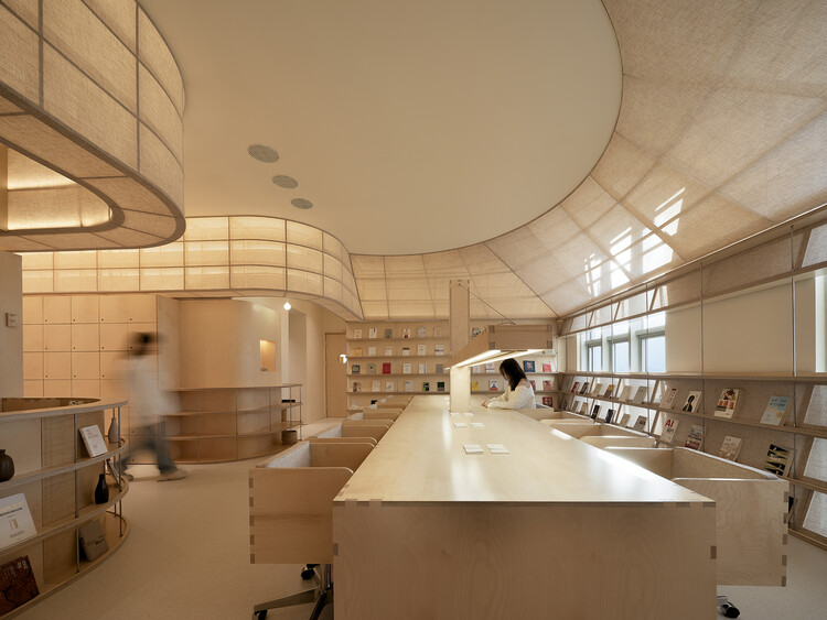 Yixing Study Space / Atelier d'More - Interior Photography, Kitchen, Wood, Shelving, Lighting, Glass