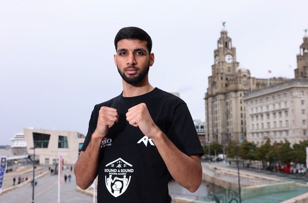 The boxer is preparing for his second professional bout on Saturday