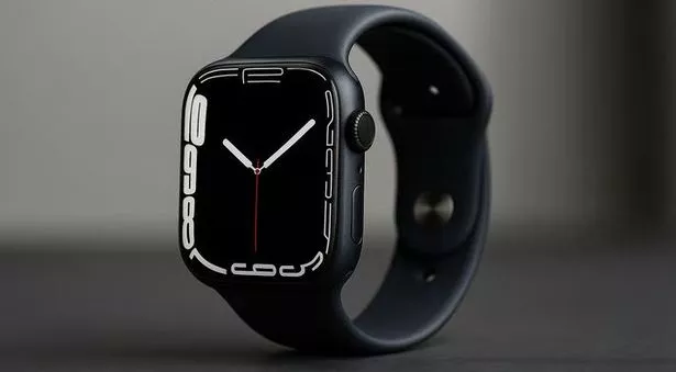 The Apple Watch series 7 in black