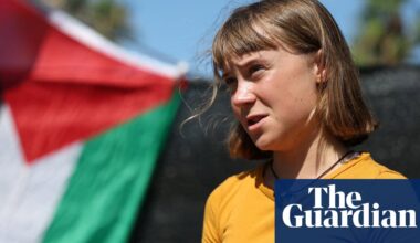 Aid flotilla with Greta Thunberg set to sail for Gaza to ‘break illegal siege’ | Greta Thunberg