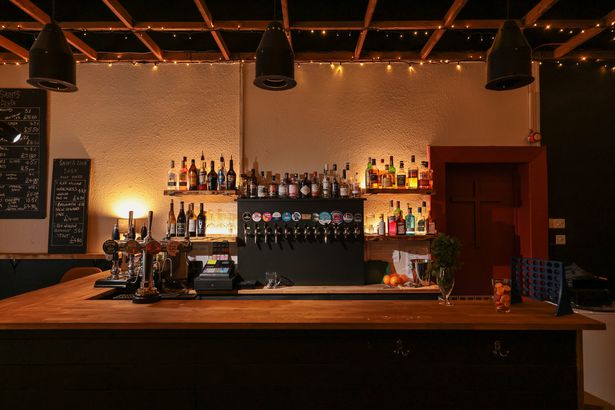 The bar boasts 19 beer taps 