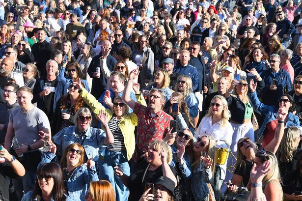 The crowd at Liverpool Celebrates Party On The Pier