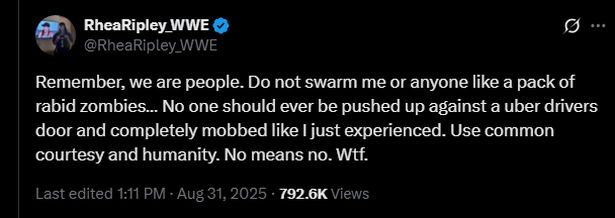 The 16-word post on X