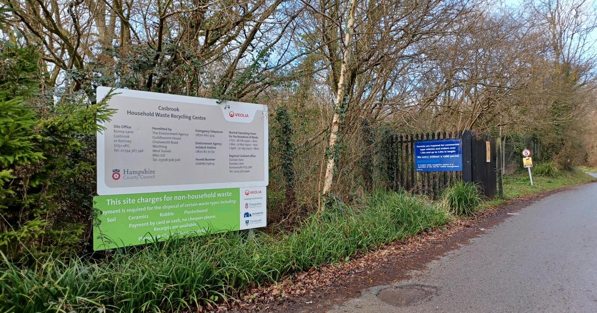 Hampshire scraps telephone bookings for waste recycling centres