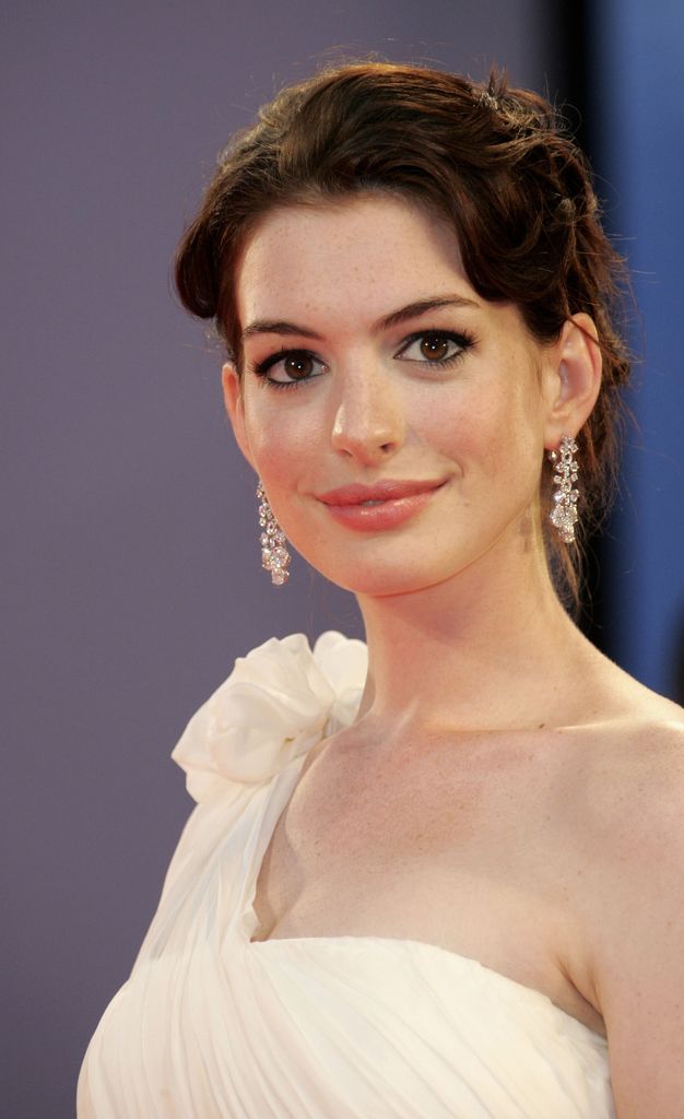 Actress Anne Hathaway attends the premiere of the film 'Devil Wears Prada' during the ninth day of the 63rd Venice Film Festival on September 7, 2006 i
