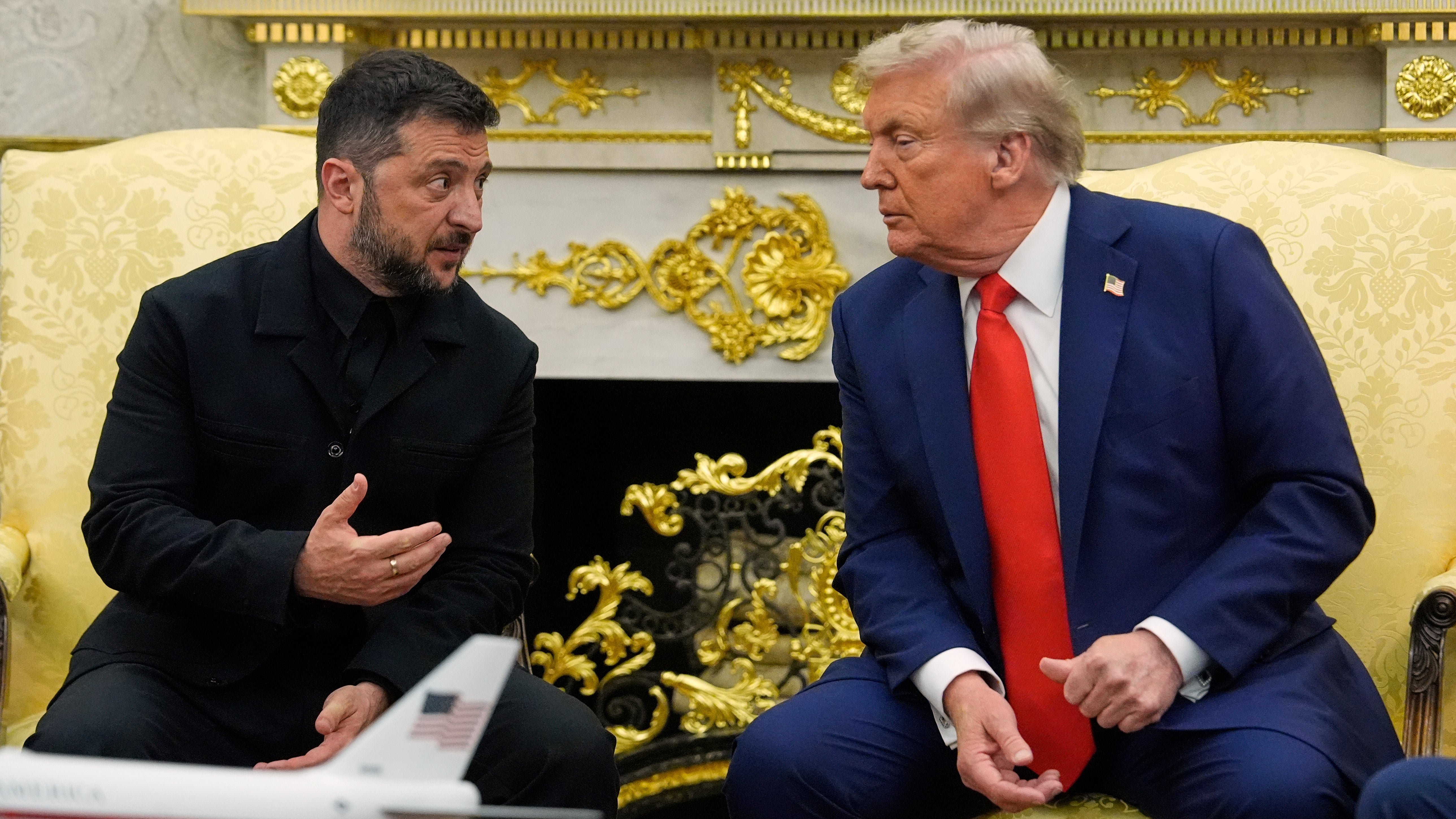 President Donald Trump meets with Ukraine’s President Volodymyr Zelensky in the Oval Office