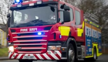 Firefighters battle fire in derelict building in Seacombe