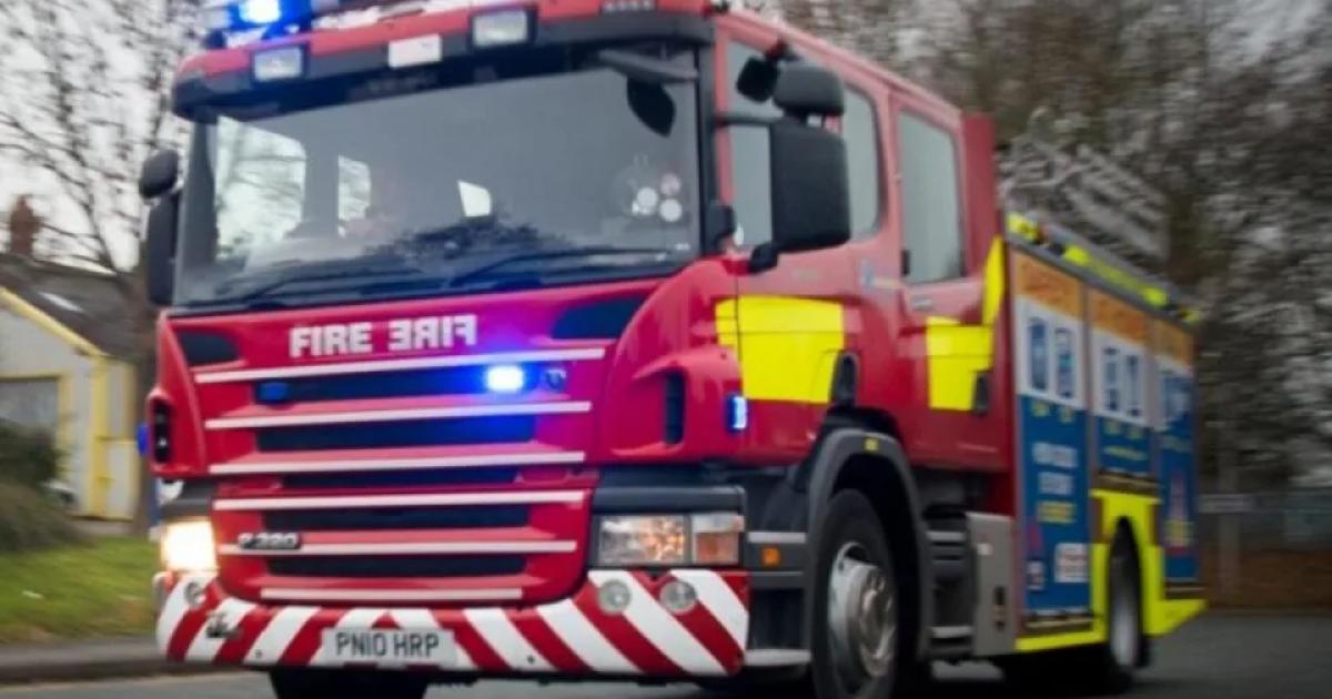 Firefighters battle fire in derelict building in Seacombe